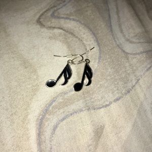 Music note earrings